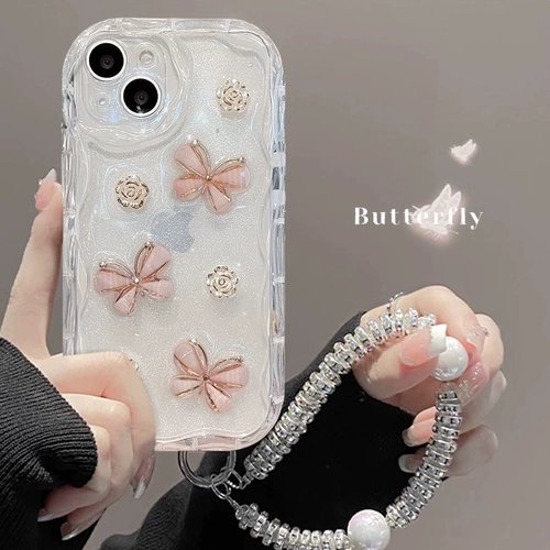 Apple, совместимый iPhone 15, чехол для телефона, кремовый трехмерный горный чай, iPhone13 Pro, iPhone14 Pro, мобильный телефон, iphone, 16promax, изысканный стиль, защита при падении