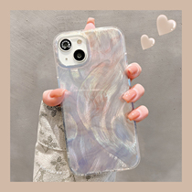 Suitable for Apple 15 mobile phone case iphone14promax feather yarn gradient blooming 13 simple ins style 12 internet celebrity female model 11 high-end niche 12pro super popular model 1