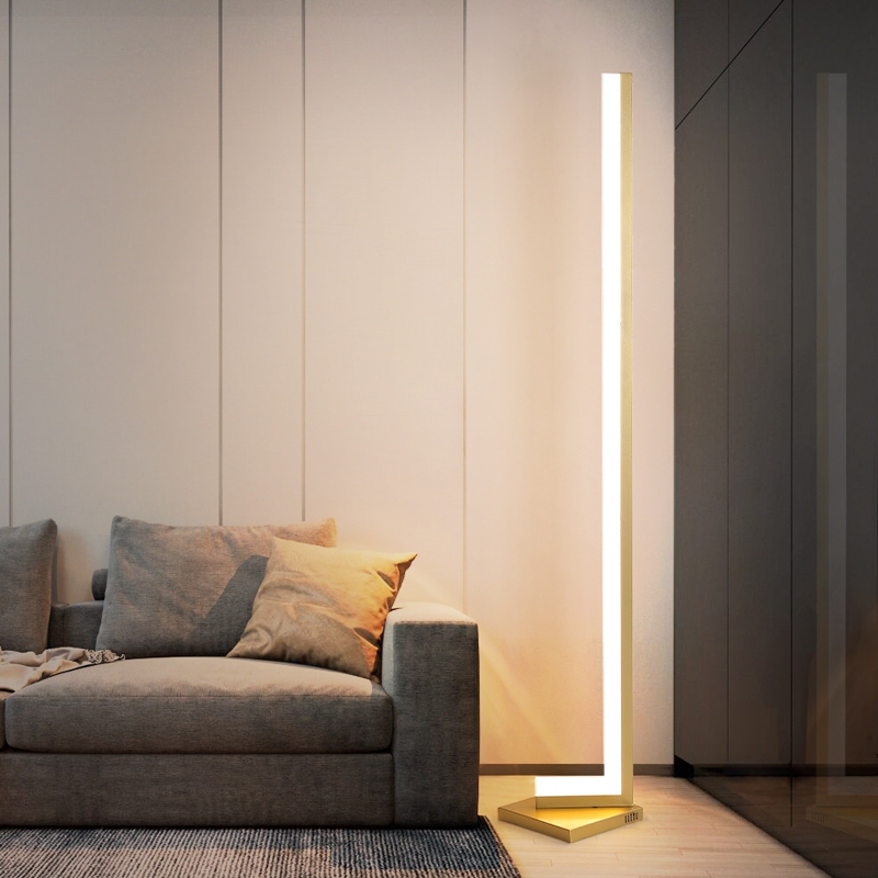 Living Room Sofa Floor Lamp Minimalist ins Nordic Style Standing Bedside Table Lamp Light Luxury Gold Bedroom Table Lamp
