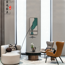 Modern sales office negotiate sofa combination hotel lobby club reception curved sofa card seat furniture customization