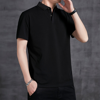 冰丝短袖T恤男士潮牌夏装polo衫半袖男