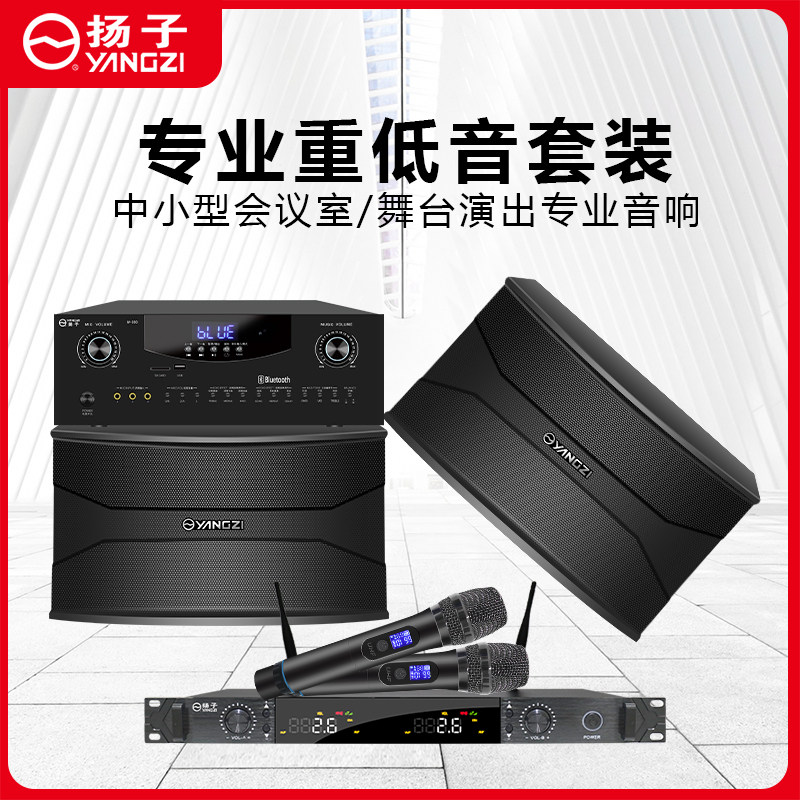 Yanzi K8 Family KTV Sound Set Karaok Meeting Audio Shop Restaurant Dance Room Wall Hanging Loudspeaker