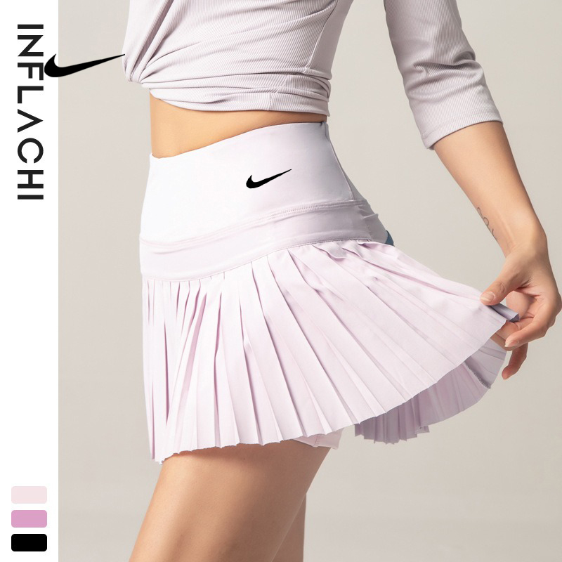 Nike Nike Tennis Skirt Short Skirt Anti-Exposure Pleated Summer Fitness Outdoor Training Sports Running Badminton Skirt