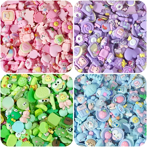 比彩 Розовые мультяшные аксессуары, кремовый чехол для телефона, заколка для волос, в цветочек, DIY