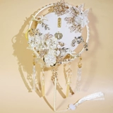 比彩 Китайский древний стиль национальный прилив фанат Феникс сплав с бриллиантами аксессуары Diy Creamy Glue Fan Material