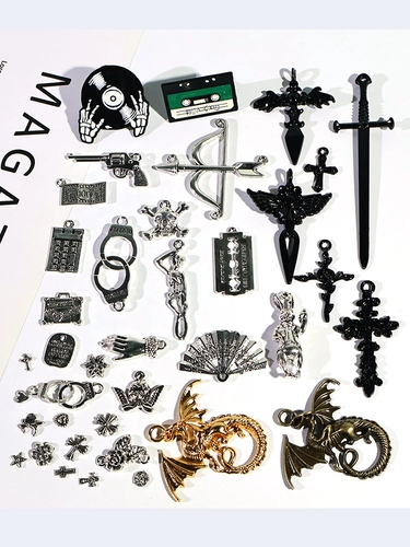 比彩 Кремовый аксессуар в стиле хип-хоп, металлическая упаковка, в стиле панк