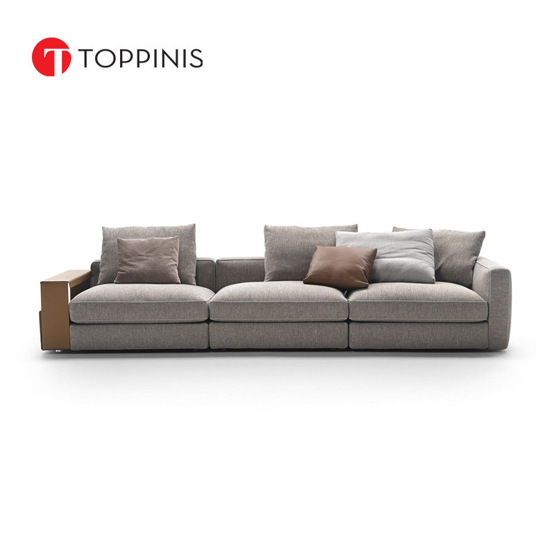 TOPPINIS Italian minimalist rotary fabric sofa villa high end large