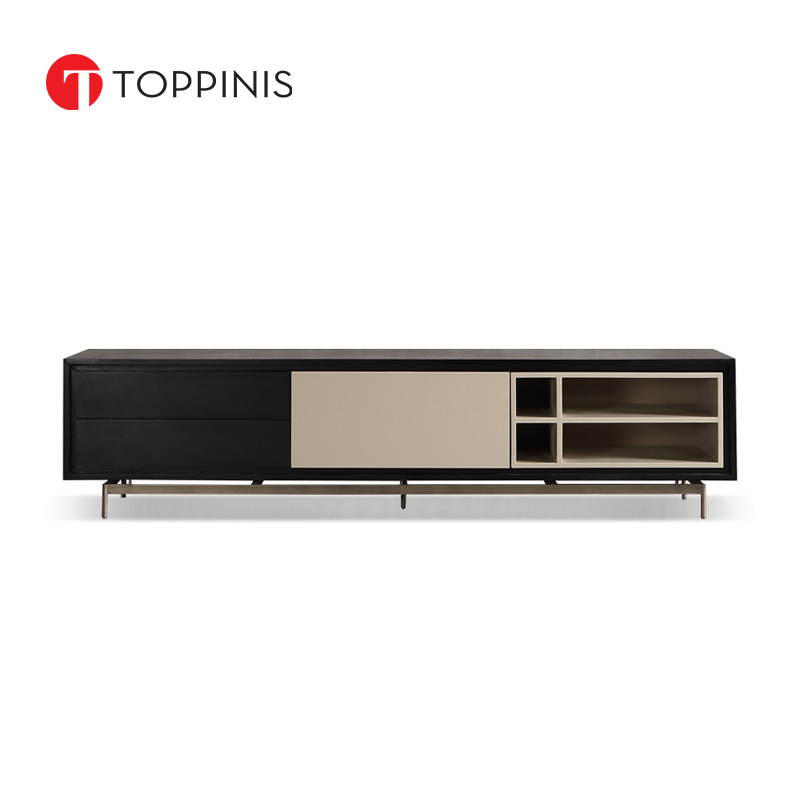 Toppinis Italian minimalist living room TV cabinet 2 meters designer new Nordic small apartment high-end floor cabinet
