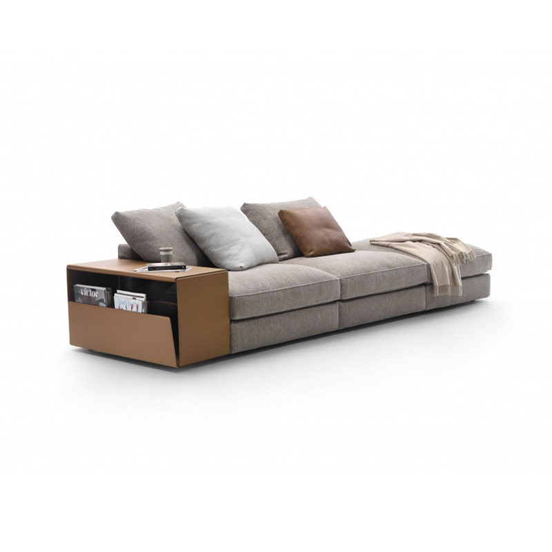 TOPPINIS Italian minimalist rotary fabric sofa villa high end large