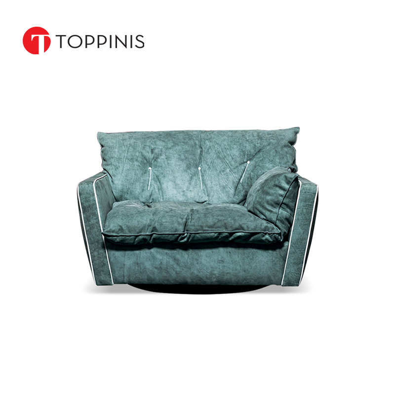 Toppinis single sofa chair light luxury single chair villa living room balcony home Italian minimalist leisure sofa