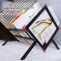 Vinyl record iron creative right-angle arc storage display rack CD storage box dv disc video storage rack