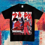 Akira Akira Cartoon T -Fork Short -sleeed Loak Poly Hip Hop Comic Vintage Vintage