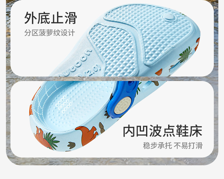 牧童儿童拖鞋室内夏季新款男宝宝洞洞鞋小朋友外穿凉鞋女童沙滩鞋 — 31