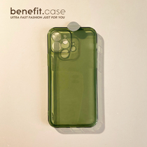 Benefit new pure transparent green ins apply Apple 13promax mobile phone shell iphone12mini protective sleeve xsmax brief xr tide card 8pl