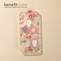 Benefit Cartoon Cute Young Girl Hearts Cubs Apply Apple 13promax Advanced Senses Mobile Phone Shell iphone12mini Protective Sleeves Xsmax New Xr Silicone Gel