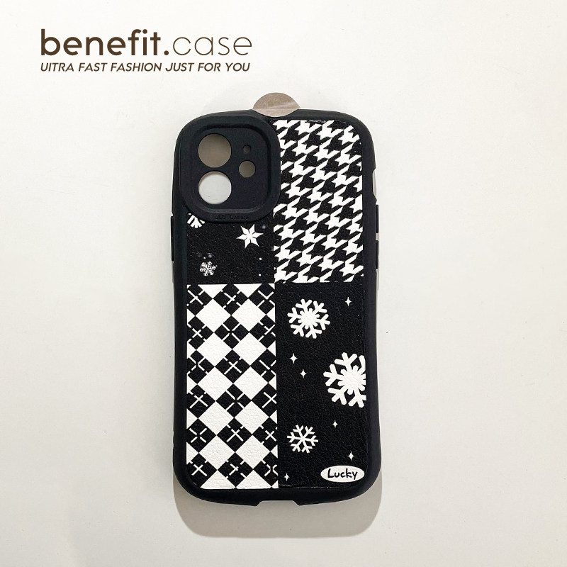 Benefit Korean wind ins Singer snowflakes apply Apple 13promax mobile phone protective shell retro iphone12mini literary and artistic wind xsmax brief xr silicon
