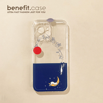 Benefit fun diving kitty applies Apple 13promax mobile phone shell iphone12 transparent mini silicone xsmax cute xr idea 8plus