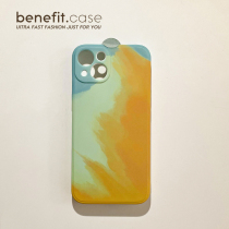 Benefit Japan-ROK water sticker yellow applicable Apple 13promax mobile phone shell brief about iphone12mini fresh xsmax Japan-ROK xr Advanced 8p