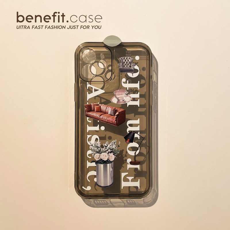 Benefit new minimalist creative minimalist application Apple 13promax mobile phone protection shell iphone12mini protective sheath xsmax xr 8plu