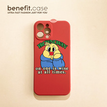 Benefit Japan-ROK Till Ducks Apply Apple 13promax Mobile Phone Shell iphone12 Silicone Mini Cute Xsmax Red Duck Xr Anti-Fall 8plu
