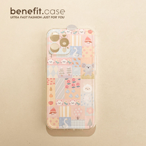 Benefit Day Ensemble Original Juku Forest Diary applies Apple 13promax mobile phone shell iphone12 full package mini silicone xsmax cartoon xr kitty 8p