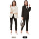 Black suit jacket female spring and autumn 2023 new high-level interview loose casual professional formal suit jacket