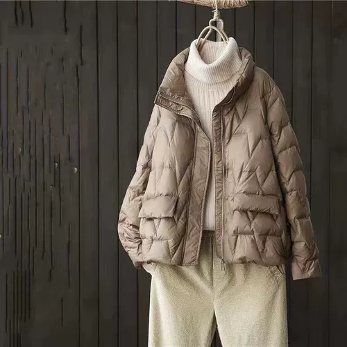 Легкий и тонкий бархатный короткий пуховик, жилет, лонгслив, куртка, в корейском стиле, утиный пух, свободный крой, подходит для подростков