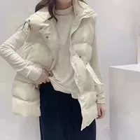 Белый жилет без рукавов