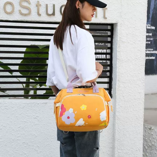 Маленькая модная универсальная небольшая сумка для выхода на улицу для матери и ребенка, вместительная и большая сумка через плечо, сухое молоко, рюкзак