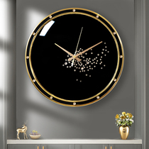 Light luxury decorative wall clock living room home fashion trend atmosphere when the clock creative hanging wall on the Nordic Art personality