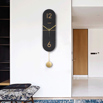 Nordic minimalist wall clock clock living room household Bell decoration creative personality art modern simple light luxury fashion wall