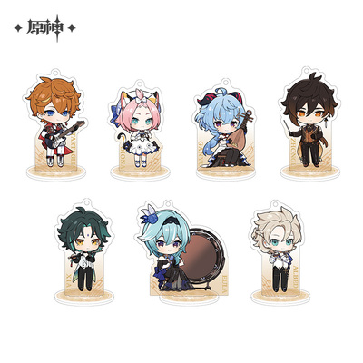 taobao agent [Original God Official] Dust Huazhang Series character Q version of small standing card Genshin