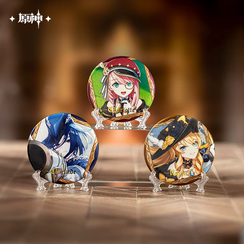 Фигурка-наклейка/плашка из серии The Banquet to the End Fontaine Official Блинд-бокс badge