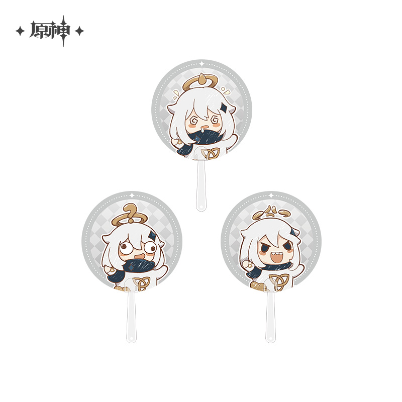 (Original God Official Credits Swap for purchase) Garage Sang-Pyong Poly Fan (single random hair) Genshin-Taobao