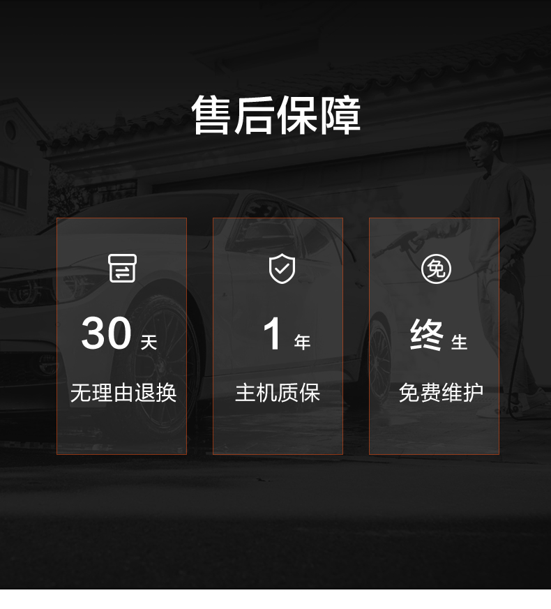 绿田 高压洗车机 多功能清洗机 220v水泵 1400W大功率 图19
