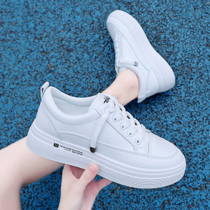 小白鞋女厚底板鞋百搭女鞋网红系带