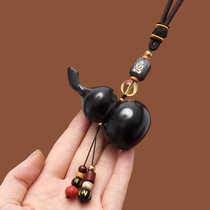 Gourd car pendant car pendant high-end ebony safety charm creative handmade car decoration men and women net red