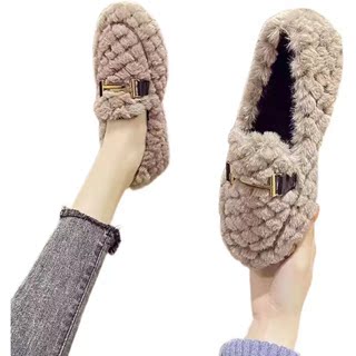 2022 new autumn and winter beanie shoes comfortable home mother shoes thickened warm casual shoes