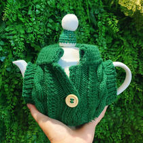 LondonPottery-pure handmade wool knit teapot sweater jacket insulated cover wool wire sleeve anti-burn insulation