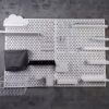 Suitable for IKEA long hole flat replacement hole board accessories metal hook storage box storage rack connection fixer