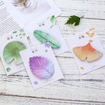 Leaf Post-it notes leaf College student label paper torn words message note note note realistic reminder note