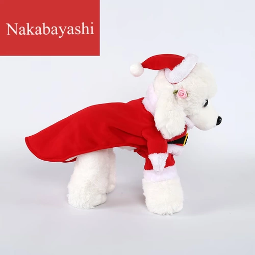 Трансформация собак Хэллоуин трансформация домашних животных в Санта -Клаус, вертикальная собачья станция, чтобы стоять