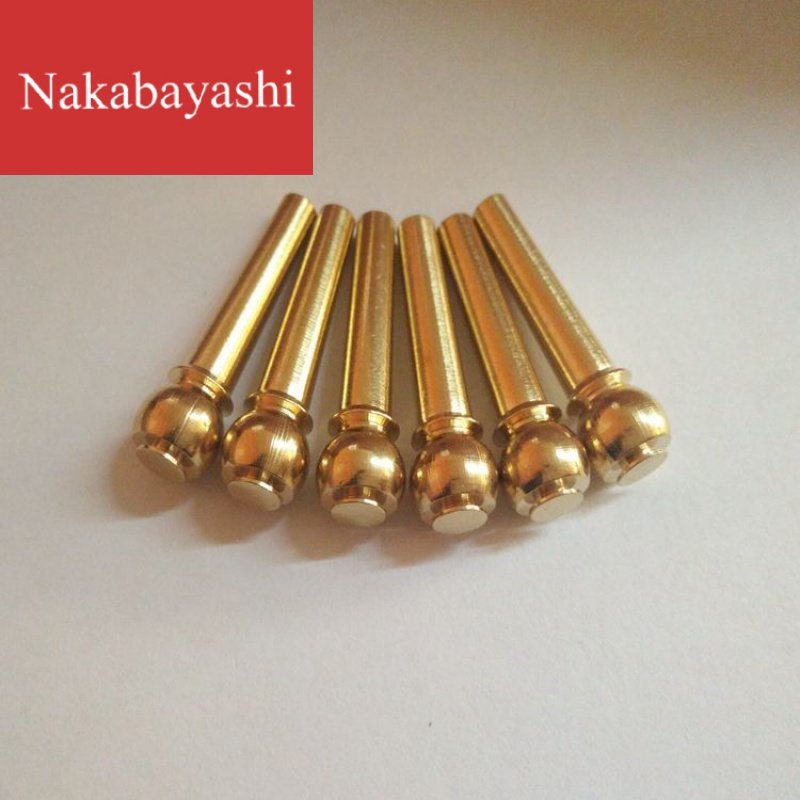 Brass guitar string nail folk song guitar solid string cone wood guitar brass string column extension sustain set of 6