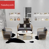 Nordic Light магазин роскошной одежды небольшой диван маникюрный салон приемный стол Интернет знаменитости салон красоты диван журнальный столик комбинация