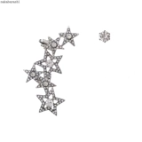 Асимметричные ретро клипсы, модные серьги, простой и элегантный дизайн