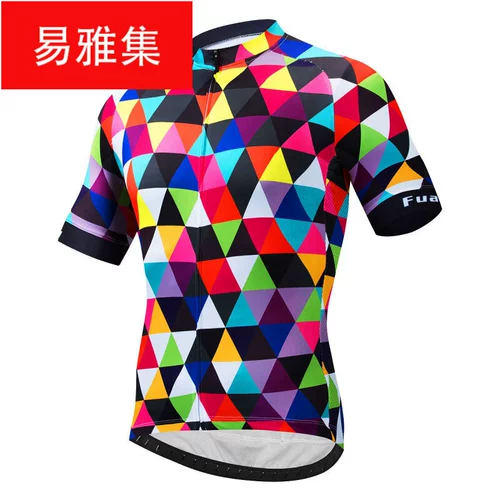 Летнее джерси, шоссейная футболка, горный быстросохнущий велосипед, короткий рукав