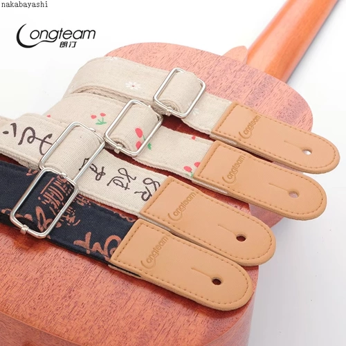 Укури -ремешок хлопок и льняной литературной и художественной варна UK Lili Phill Strap ремешок для укулелевой ремешки