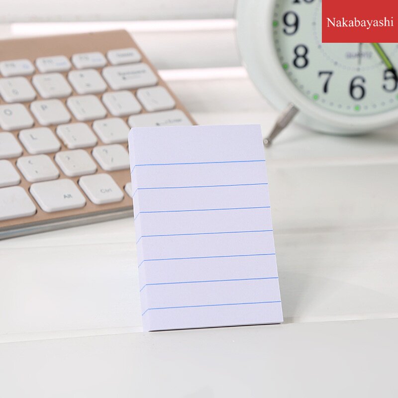 Korean Version Sticky Notes White Color Paper Color Printed Line Book New Sticky Notes Paper