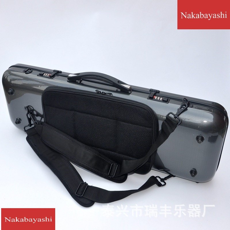 Carbon fiber violin box backpack lightweight double shoulder strap score bag code lock anti-stress air consignment 4 4