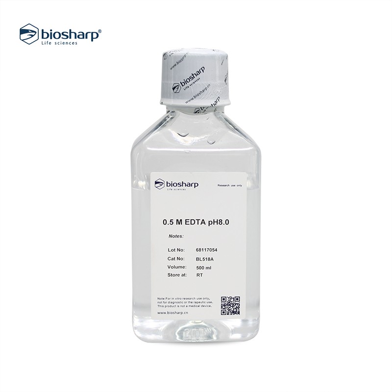 0.5M EDTA pH8.0螯合镁离子500ml 白鲨biosharp BL518A